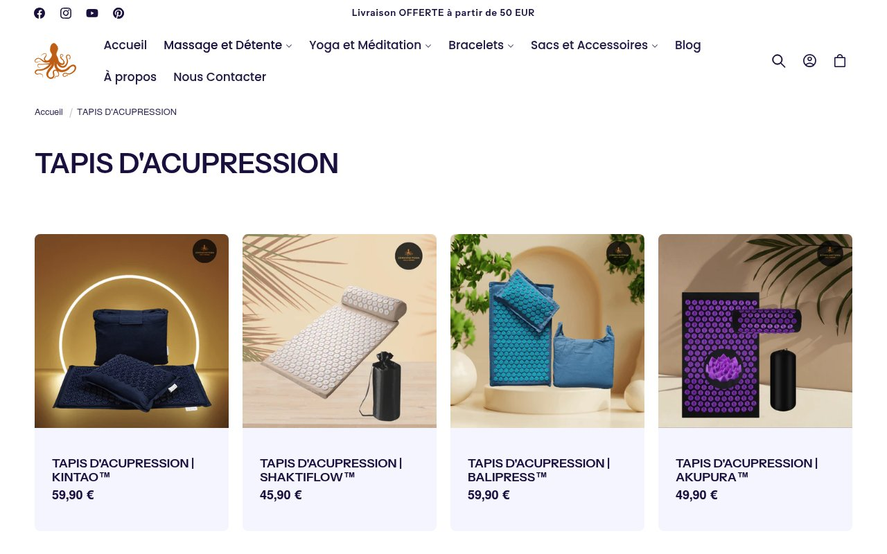 tapis d'acupression