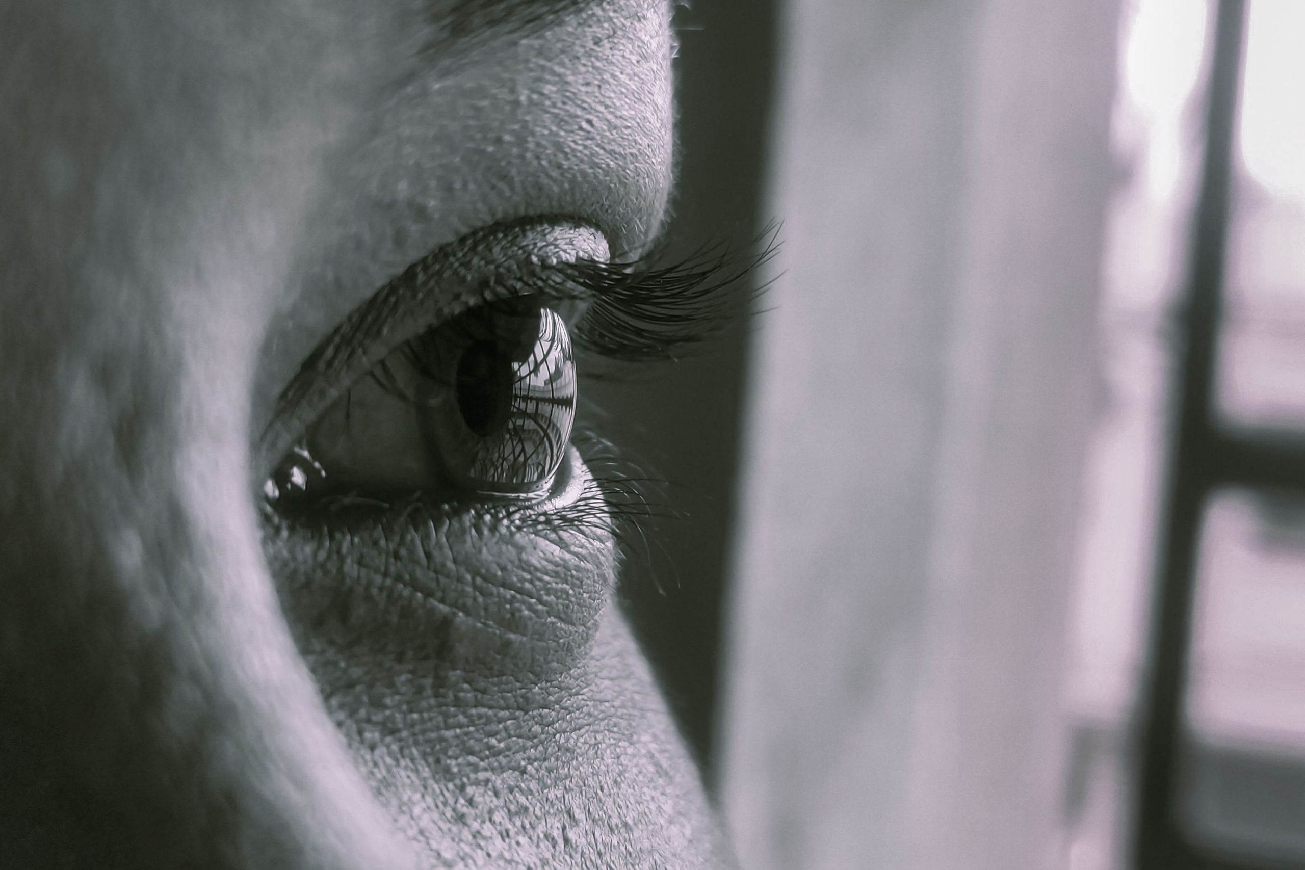 Gros plan sur un oeil humain